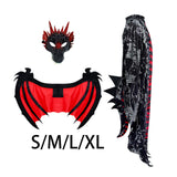 Maxbell Children Dragon Wing Costume Animal Cosplay Dragon Costume for Holiday Party S
