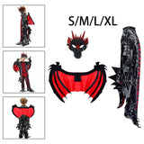 Maxbell Children Dragon Wing Costume Animal Cosplay Dragon Costume for Holiday Party S