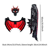 Maxbell Children Dragon Wing Costume Animal Cosplay Dragon Costume for Holiday Party M