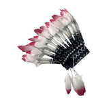 Maxbell Indian Hat Artificial Feather Headdress for Halloween Fancy Dress Dance Show