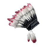 Maxbell Indian Hat Artificial Feather Headdress for Halloween Fancy Dress Dance Show