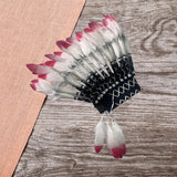 Maxbell Indian Hat Artificial Feather Headdress for Halloween Fancy Dress Dance Show