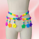Maxbell Waist Beads Belt Body Jewelry Accessories Festival Rave Body Chain for Women