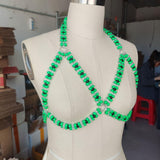 Maxbell Body Chain Bra Chain Lightweight Bikini Chain for Carnivals Cosplay Concerts