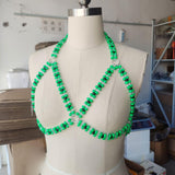 Maxbell Body Chain Bra Chain Lightweight Bikini Chain for Carnivals Cosplay Concerts