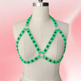 Maxbell Body Chain Bra Chain Lightweight Bikini Chain for Carnivals Cosplay Concerts