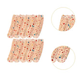 Maxbell Womens Socks 5 Pairs Cool Comfortable Breathable Mid Calf Flower Transparent