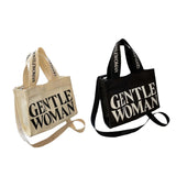 Maxbell Canvas Tote Bag Multipurpose Women Shoulder Bag for Traveling Everyday Shopping white