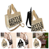 Maxbell Canvas Tote Bag Multipurpose Women Shoulder Bag for Traveling Everyday Shopping white