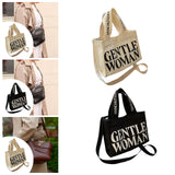 Maxbell Canvas Tote Bag Multipurpose Women Shoulder Bag for Traveling Everyday Shopping white