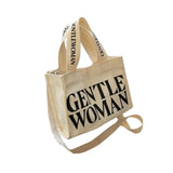 Maxbell Canvas Tote Bag Multipurpose Women Shoulder Bag for Traveling Everyday Shopping white