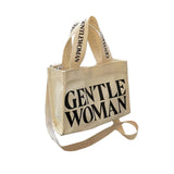 Maxbell Canvas Tote Bag Multipurpose Women Shoulder Bag for Traveling Everyday Shopping white