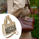 Maxbell Canvas Tote Bag Multipurpose Women Shoulder Bag for Traveling Everyday Shopping white