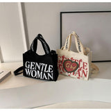 Maxbell Canvas Tote Bag Multipurpose Women Shoulder Bag for Traveling Everyday Shopping black