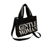 Maxbell Canvas Tote Bag Multipurpose Women Shoulder Bag for Traveling Everyday Shopping black