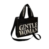 Maxbell Canvas Tote Bag Multipurpose Women Shoulder Bag for Traveling Everyday Shopping black