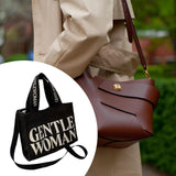 Maxbell Canvas Tote Bag Multipurpose Women Shoulder Bag for Traveling Everyday Shopping black