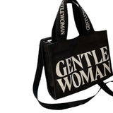 Maxbell Canvas Tote Bag Multipurpose Women Shoulder Bag for Traveling Everyday Shopping black