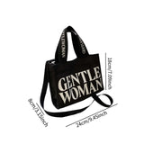 Maxbell Canvas Tote Bag Multipurpose Women Shoulder Bag for Traveling Everyday Shopping black