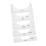 Maxbell 5 Pieces Tshirt Ruler Guide Enthusiasts Handcraft Sewing Rulers for
