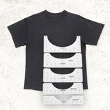 Maxbell 5 Pieces Tshirt Ruler Guide Enthusiasts Handcraft Sewing Rulers for