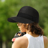Maxbell Womens Sun Hat Fishing Cap Travel Baseball Hat for Vacation Festival Outdoor Black