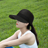 Maxbell Womens Sun Hat Fishing Cap Travel Baseball Hat for Vacation Festival Outdoor Black