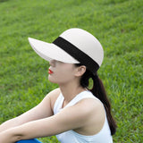 Maxbell Womens Sun Hat Fishing Cap Travel Baseball Hat for Vacation Festival Outdoor White
