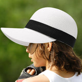 Maxbell Womens Sun Hat Fishing Cap Travel Baseball Hat for Vacation Festival Outdoor White