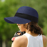Maxbell Womens Sun Hat Fishing Cap Travel Baseball Hat for Vacation Festival Outdoor Dark Blue