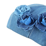 Maxbell Women Beret Hat Vintage Cool Costume Accessories for Trip Vacation Traveling Light Blue