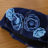 Maxbell Women Beret Hat Vintage Cool Costume Accessories for Trip Vacation Traveling Dark Blue