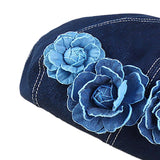 Maxbell Women Beret Hat Vintage Cool Costume Accessories for Trip Vacation Traveling Dark Blue