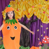 Maxbell Kids Fruit Costume Cosplay Children Clothing for Children's Day Themed Party Carrot