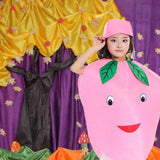 Maxbell Kids Fruit Costume Cosplay Children Clothing for Children's Day Themed Party Peach