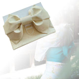 Maxbell Japanese Kimono Obi Women's Japanese Kimono Obi Belt for Kimono Dress Beige