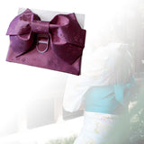 Maxbell Japanese Kimono Obi Women's Japanese Kimono Obi Belt for Kimono Dress Deep Violet