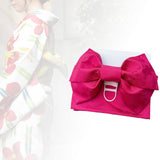 Maxbell Japanese Kimono Obi Women's Japanese Kimono Obi Belt for Kimono Dress Rose C