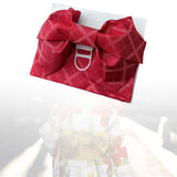 Maxbell Japanese Kimono Obi Women's Japanese Kimono Obi Belt for Kimono Dress Red