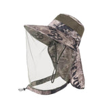 Maxbell Beekeeping Hat Net Beekeeper Fisherman Hat for Camping Gardening Backpacking Brown