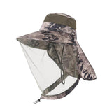 Maxbell Beekeeping Hat Net Beekeeper Fisherman Hat for Camping Gardening Backpacking Brown