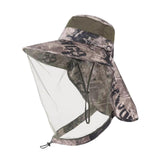 Maxbell Beekeeping Hat Net Beekeeper Fisherman Hat for Camping Gardening Backpacking Brown