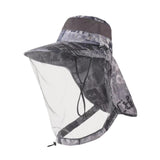 Maxbell Beekeeping Hat Net Beekeeper Fisherman Hat for Camping Gardening Backpacking Grey