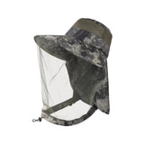 Maxbell Beekeeping Hat Net Beekeeper Fisherman Hat for Camping Gardening Backpacking Green