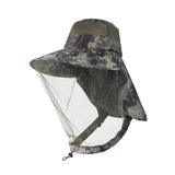 Maxbell Beekeeping Hat Net Beekeeper Fisherman Hat for Camping Gardening Backpacking Green