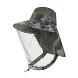 Maxbell Beekeeping Hat Net Beekeeper Fisherman Hat for Camping Gardening Backpacking Green