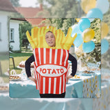 Maxbell French Fries Costume Props Funny Novelty Outfit for Party Holiday Masquerade