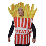 Maxbell French Fries Costume Props Funny Novelty Outfit for Party Holiday Masquerade