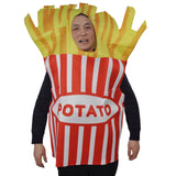 Maxbell French Fries Costume Props Funny Novelty Outfit for Party Holiday Masquerade