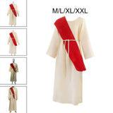 Maxbell Christian Biblical Robe Medieval Missionary Outfit for Carnivals Stage Photo M